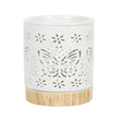 MATTE CERAMIC BUTTERFLY OIL BURNER