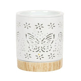 MATTE CERAMIC BUTTERFLY OIL BURNER