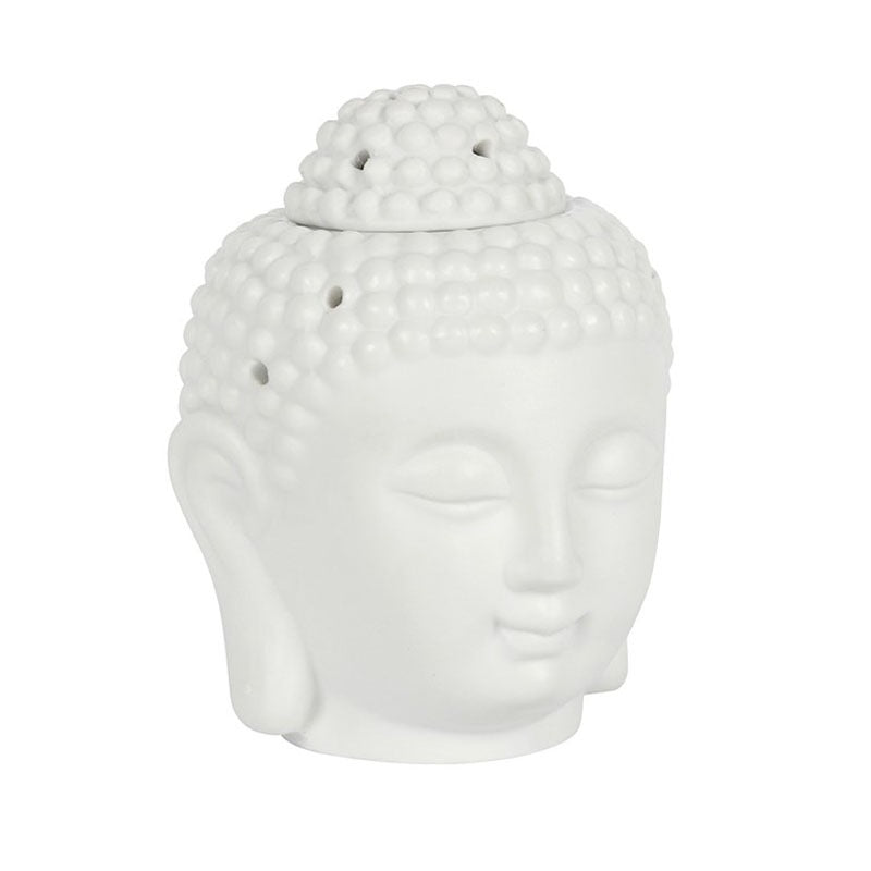 White Buddha Head Oil Burner