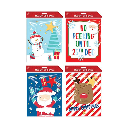 Christmas Gift Bags | Medium 4 Pack