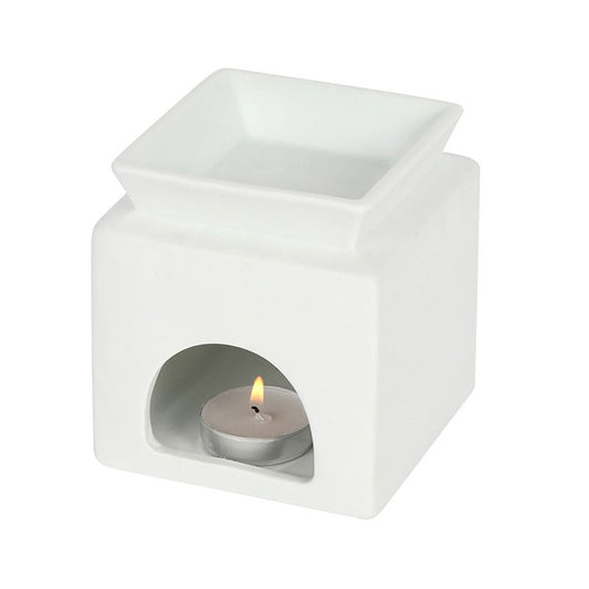 White Home Cut Out Oil Burner