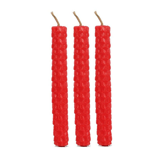Red Beeswax Spell Candles | Pack of 6