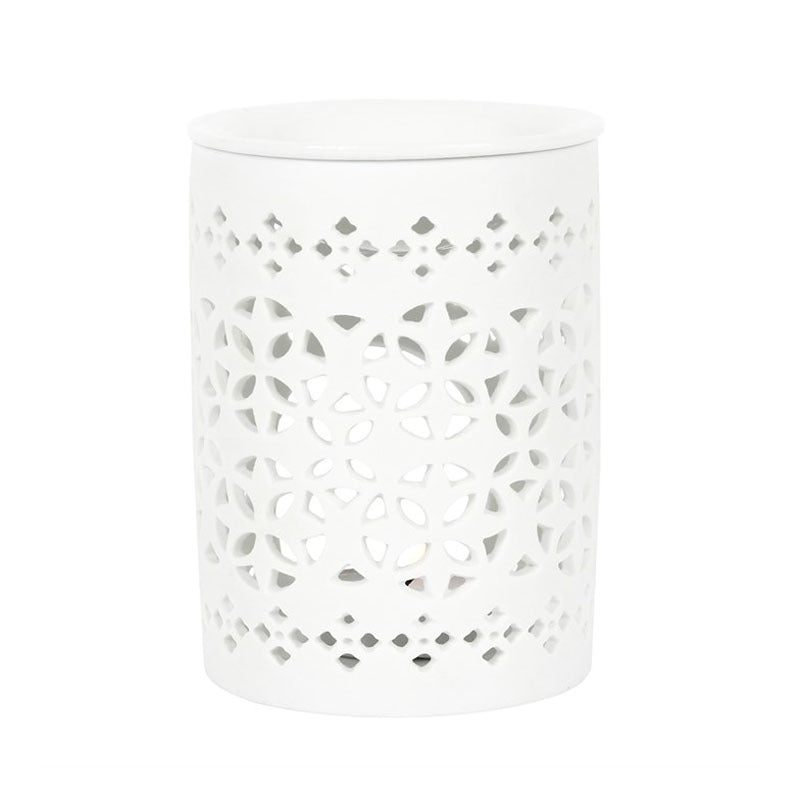 White Matte Cut Out Oil Burner