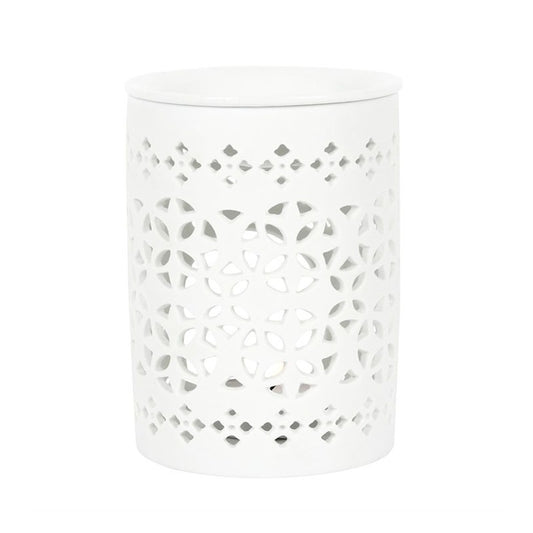 White Matte Cut Out Oil Burner