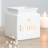 White Home Cut Out Oil Burner