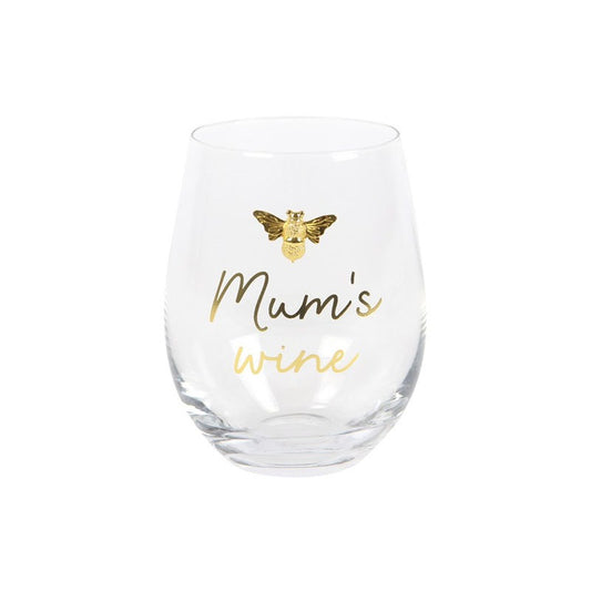 MUM'S WINE STEMLESS WINE GLASS