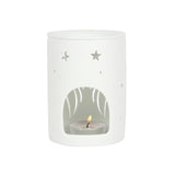 White Angel Wings Cut Out Oil Burner