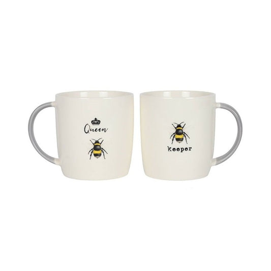 Queen Bee And Keeper Couples Mug Set