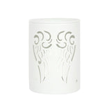 White Angel Wings Cut Out Oil Burner