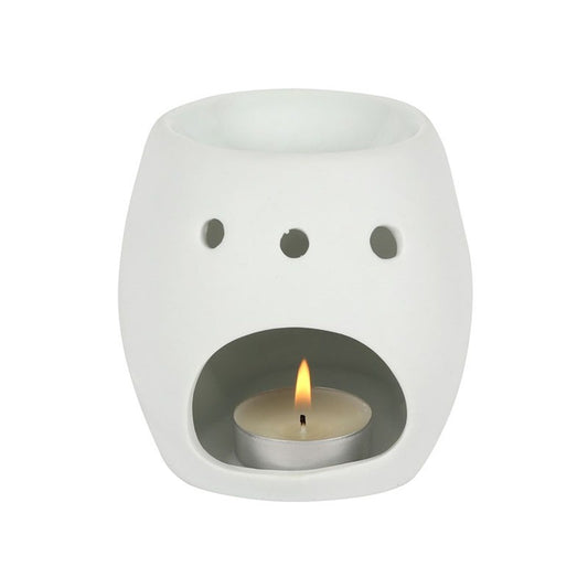 White Skull Oil Burner