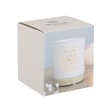 White Mandala Cut Out Oil Burner